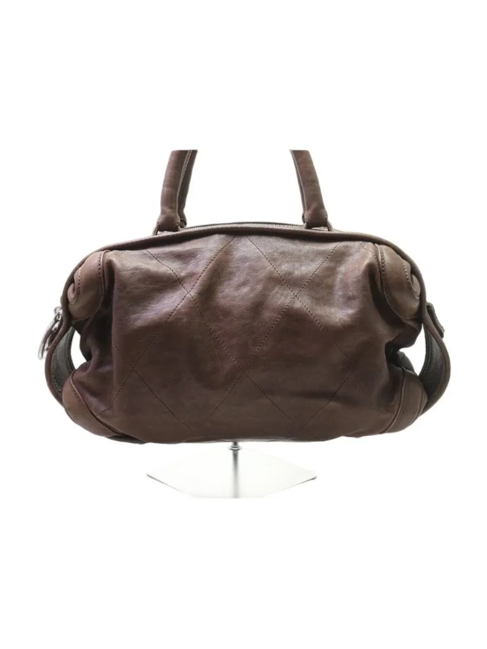 Chanel Leather Handbag Khaki